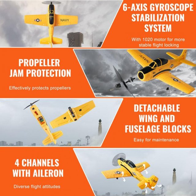 4-Channel RC Plane with 6-Axis Stabilizer - Image 4