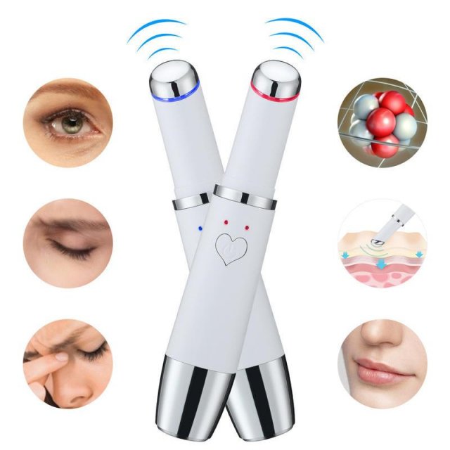 Electric Eye Beauty Pen with Heated Vibration & LED Photon Therapy