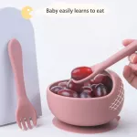 6-Piece Silicone Baby Feeding Set – Suction Bowl, Snack Cup, Spoon &Amp; Fork 3 60Eb8518D3C706A1A833739B351Deb15.Webp