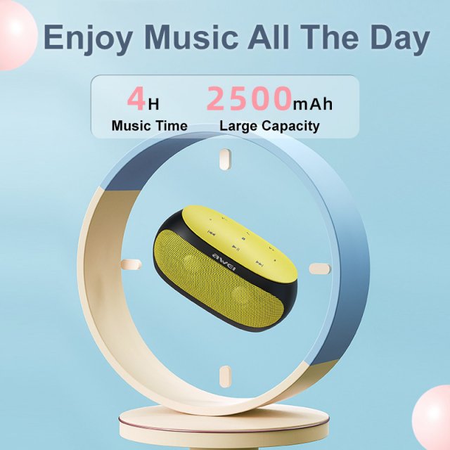 Portable Bluetooth Speaker with Touch Control & Powerful Stereo Sound - Image 3