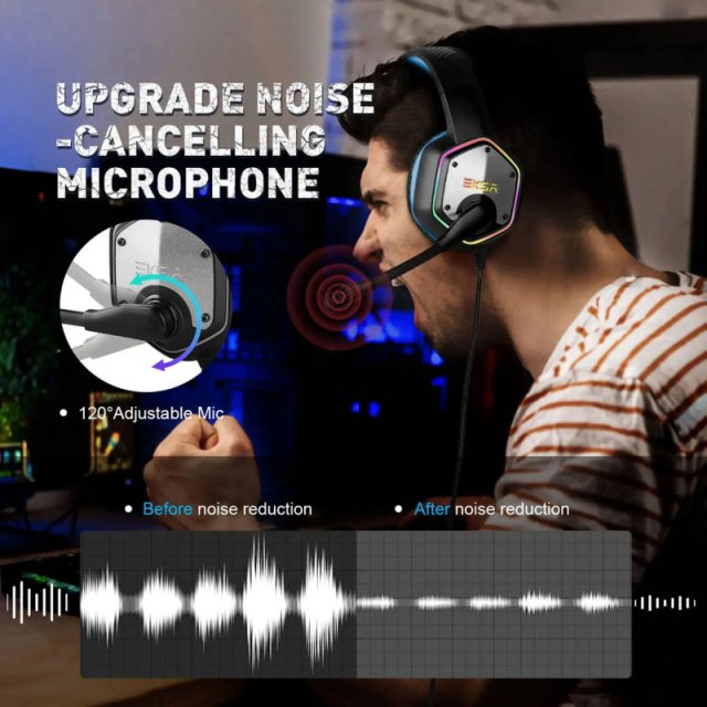 7.1 Surround RGB Gaming Headset with Noise Cancelling Mic - Image 5