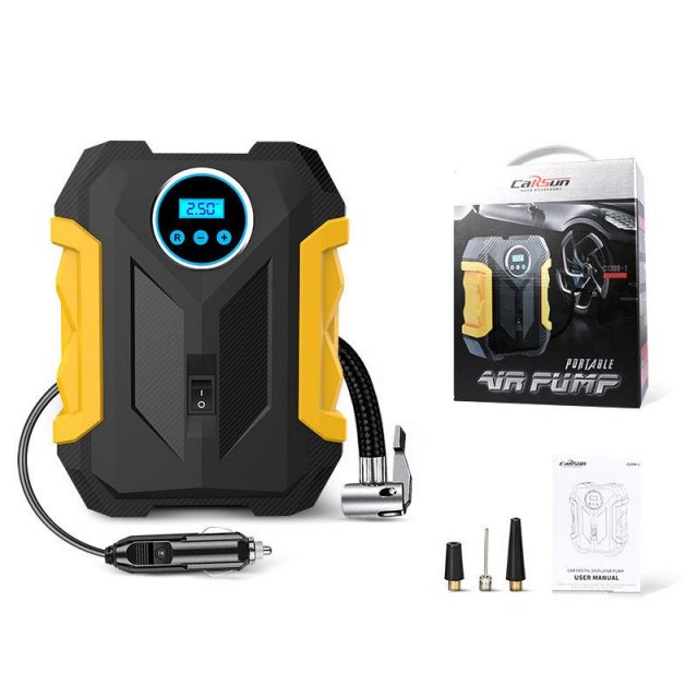 Tire Inflator with Digital Display and LED Light