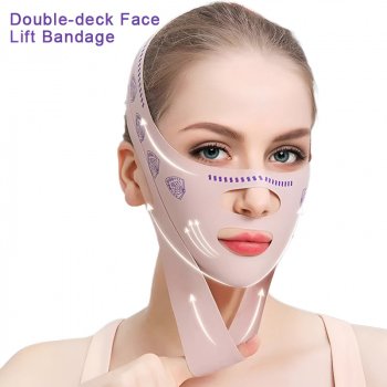 Alternative view of Double-Deck Face Slimming Bandage