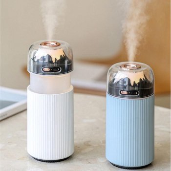 300ML Wireless Portable Air Humidifier with LED Light