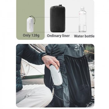 Ultralight 128g Travel Sleeping Bag Liner for Camping & Hiking