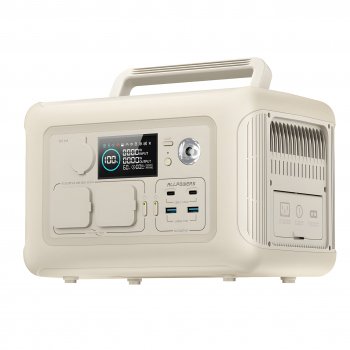 Portable Generator 299Wh 600W Power Station with AC Outlets for Home & Outdoor Use