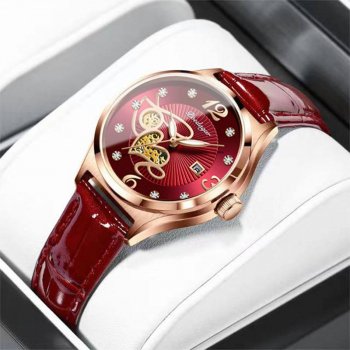Fashion Quartz Watch for Women - Elegant, Waterproof Leather Band, Luminous Date Clock