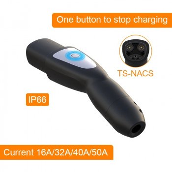 Alternative view of TS-NACS Electric Car Charger for Tesla