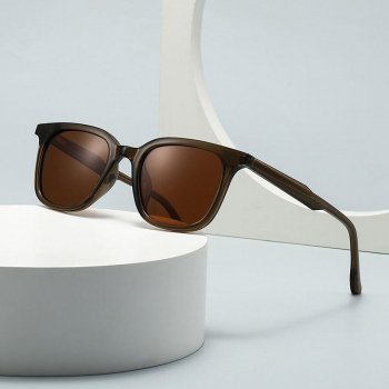 Retro Square Polarized Sunglasses for Men – UV400 Protection, Stylish Outdoor Shades
