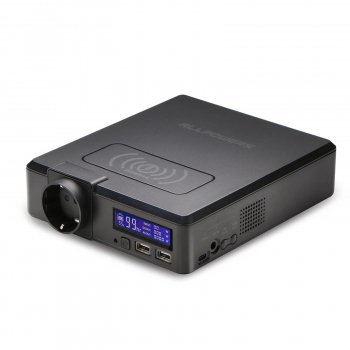 200W Portable Power Station 154Wh Solar Power Bank with Wireless Charging for Outdoors