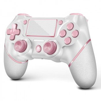 Wireless Pink Controller for PS4 with Touchpad and 3.5mm Audio Jack