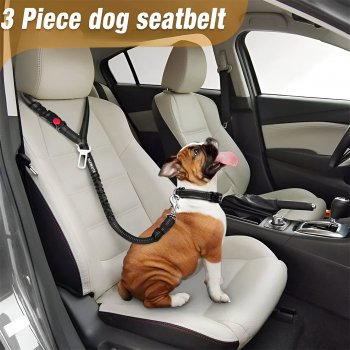 Alternative view of Adjustable 2-in-1 Dog & Cat Car Seat Belt