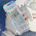 Ultra-Thin Aurora Nail Art Brushes Set – 8 Professional Nail Art Tools for Gradient & Detailed Designs