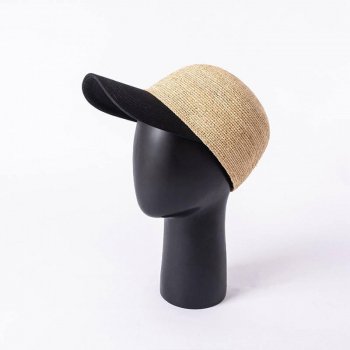 Alternative view of Stylish Straw Stitching Baseball Cap - Adjustable Summer Sun Protection