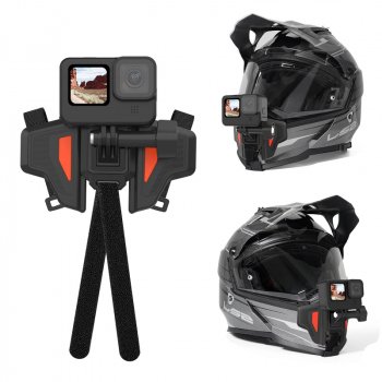 Alternative view of Foldable Motorcycle Helmet Mount for GoPro, DJI, and Insta360 Cameras