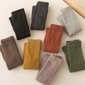 Cozy Winter Warm Thick Terry High Tube Socks