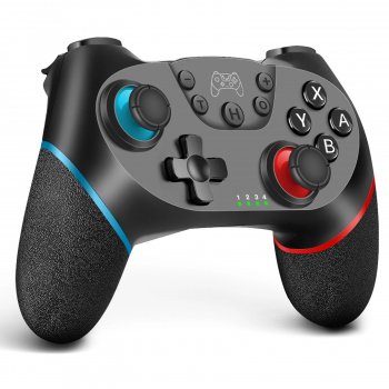 Wireless Controller for Switch with 6-Axis, Turbo, and Ergonomic Gamepad Design