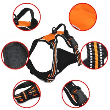 Alternative view of Adjustable No-Pull Reflective Dog Harness for Outdoor Adventures