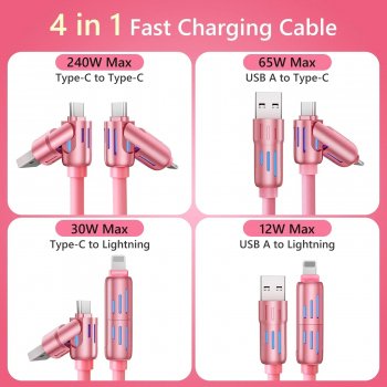 Alternative view of 4-in-1 Fast Charging Cable