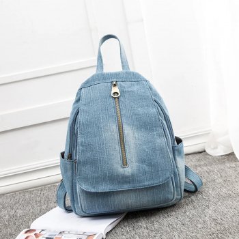 Luxury Denim Backpack for Women