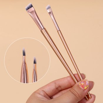 Alternative view of Professional Angled Eyebrow and Eyeliner Brush - Soft Contouring Makeup Tool