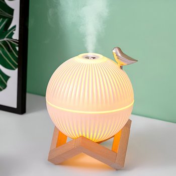 330ml USB Ultrasonic Cool Mist Maker with LED Lamp