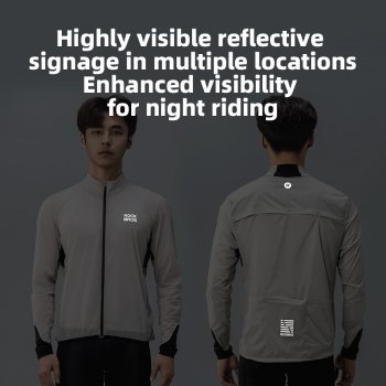 Men's Lightweight Windproof Cycling Jacket with YKK Zipper
