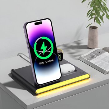 4-in-1 Foldable Wireless Charger for iPhone, Apple Watch, Galaxy Watch
