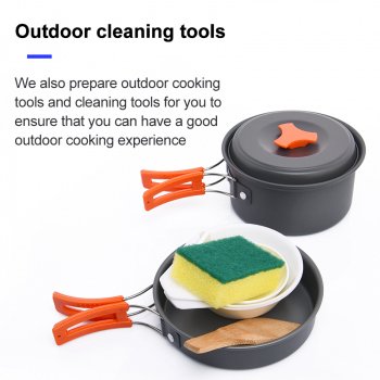 Camping Cookware and Tableware Set - Lightweight Outdoor Cooking Equipment