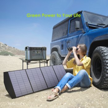 Alternative view of Foldable Solar Panel 400W for Powerstations, RVs, Boats & More - Portable Solar Charger