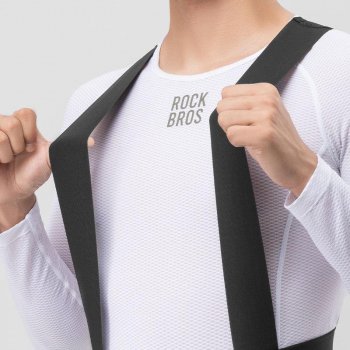 Winter Cycling Bib Pants with Fleece Lining and 3D Cushion Padded Tights