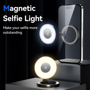 Alternative view of Magnetic Mini Selfie Light with Adjustable Brightness