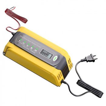 12V 24V Smart Fast Battery Charger for Car Batteries - 7-Stage Pulse Repair