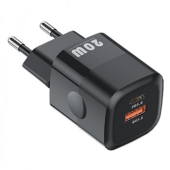 20W GaN USB-C PD Fast Charger with Dual Ports