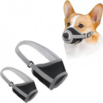 Alternative view of Breathable Mesh Dog Muzzle for Safe Training