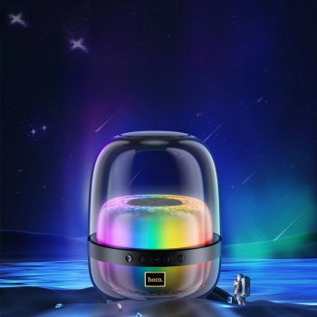 Bluetooth Speaker with RGB Lightshow, 10W Stereo Sound & Multiple Playback Modes