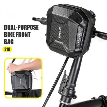 Alternative view of Folding Bicycle Handlebar Bag - Durable EVA Hard Shell with Quick Release