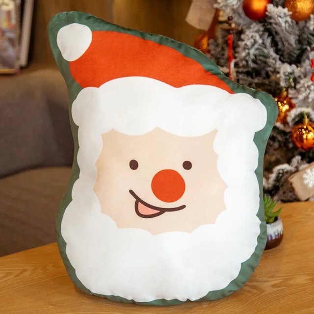 Festive Plush Christmas Throw Pillow - Image 4