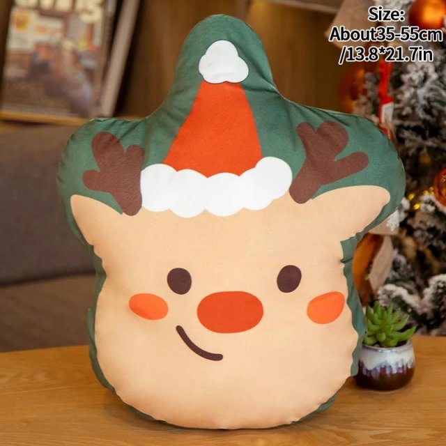 Festive Plush Christmas Throw Pillow - Image 5