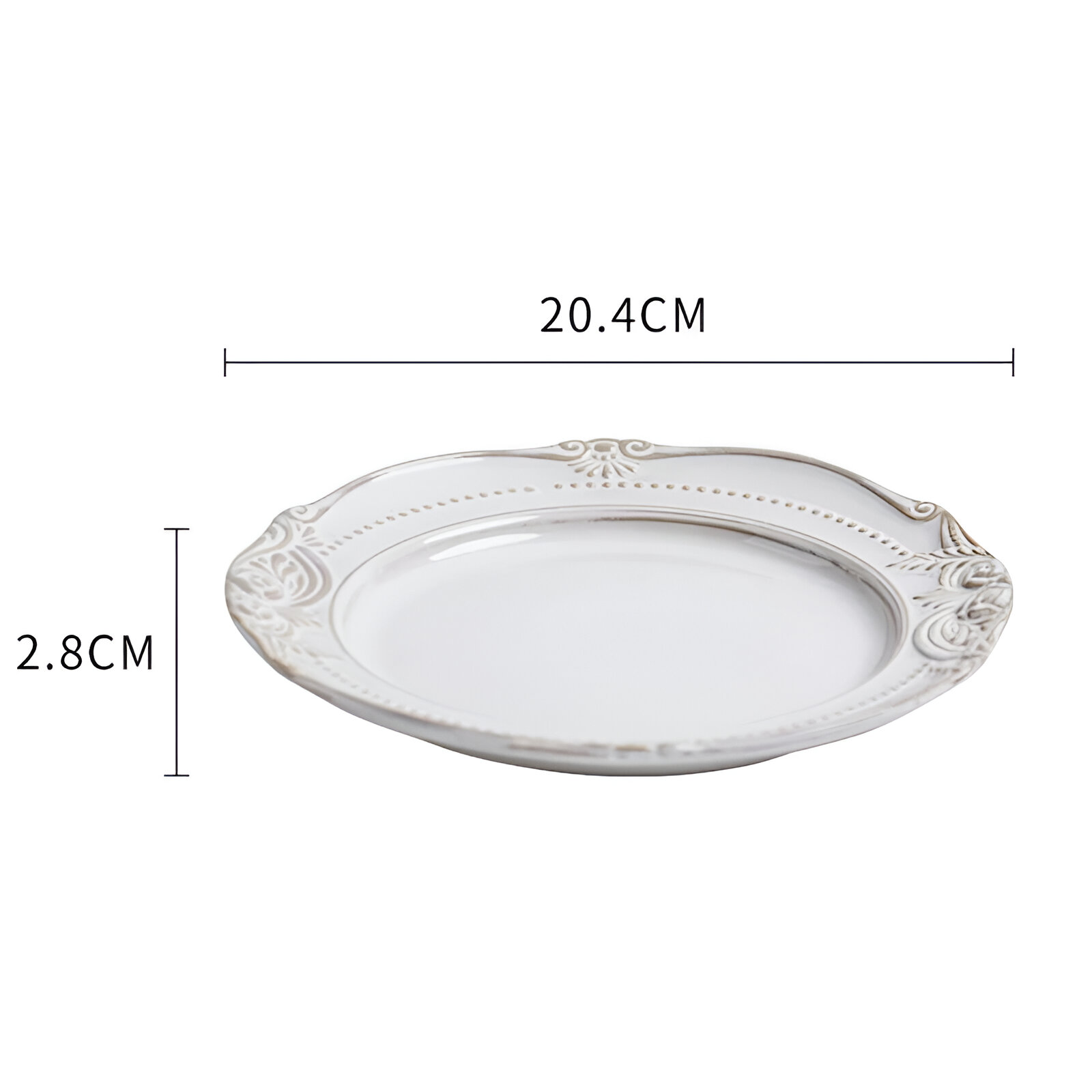 Elegant Vintage Ceramic Dinner Plates - Image 10