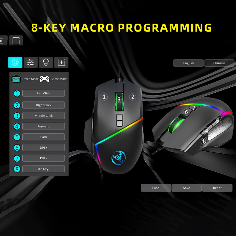 RGB Mini Gaming Keyboard and Mouse Combo - Image 5