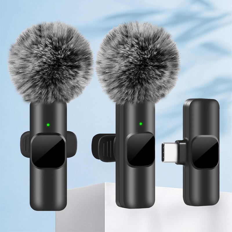 Wireless Lavalier Microphone for iPhone, Android, Laptop & Live Recording