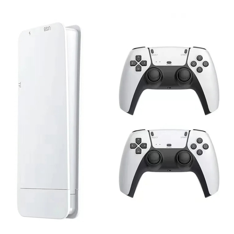 Mini Game Stick Console with 20000+ Games, Dual Wireless Controllers, 4K HD Output