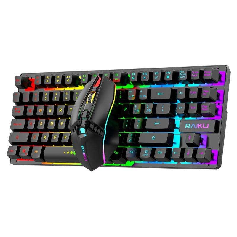 Wireless Rechargeable RGB Backlit Gaming Keyboard and Mouse Combo