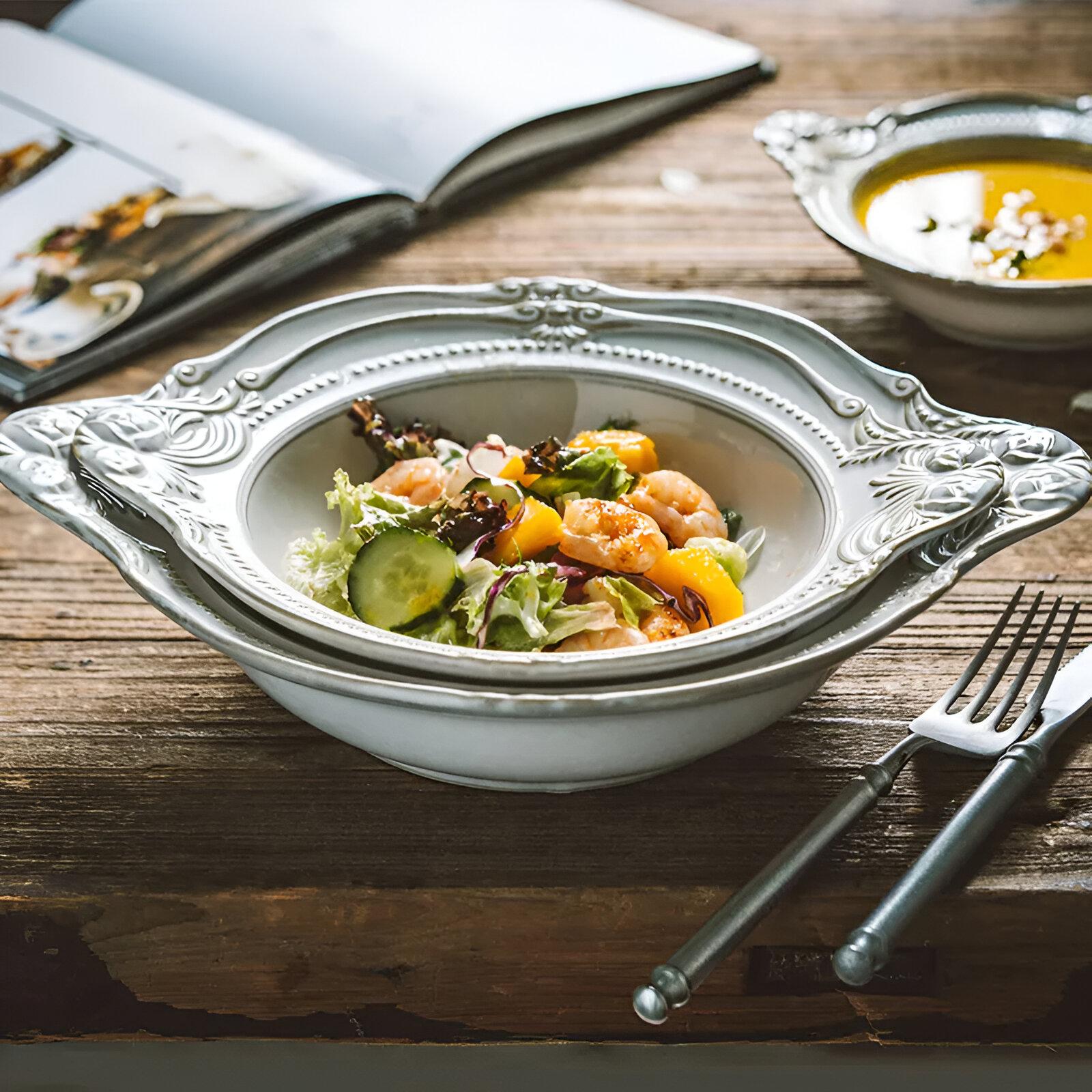 Elegant Vintage Ceramic Dinner Plates - Image 8