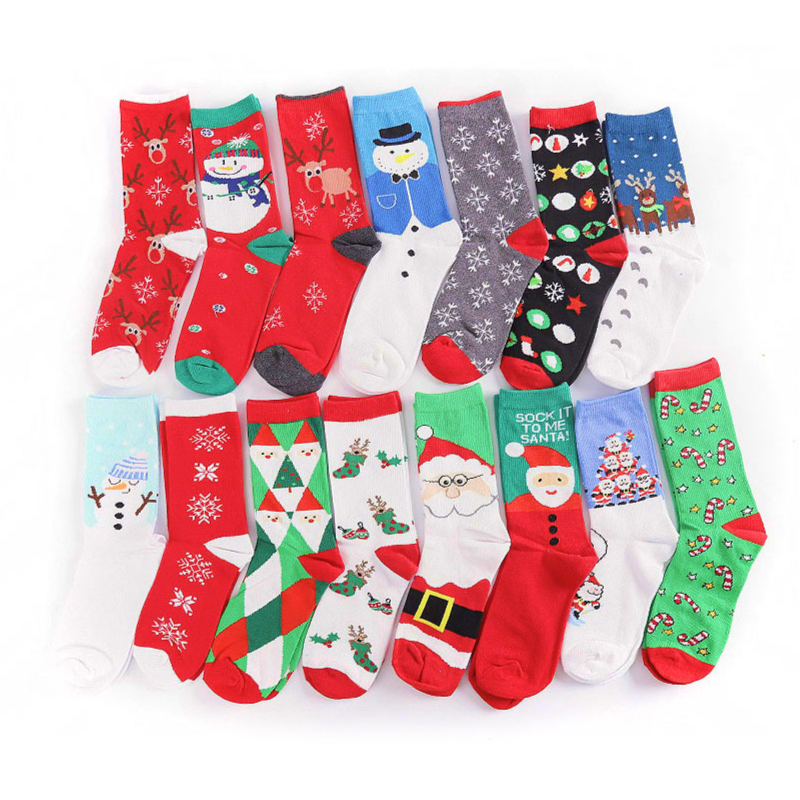 5 Pairs Christmas Cartoon Socks